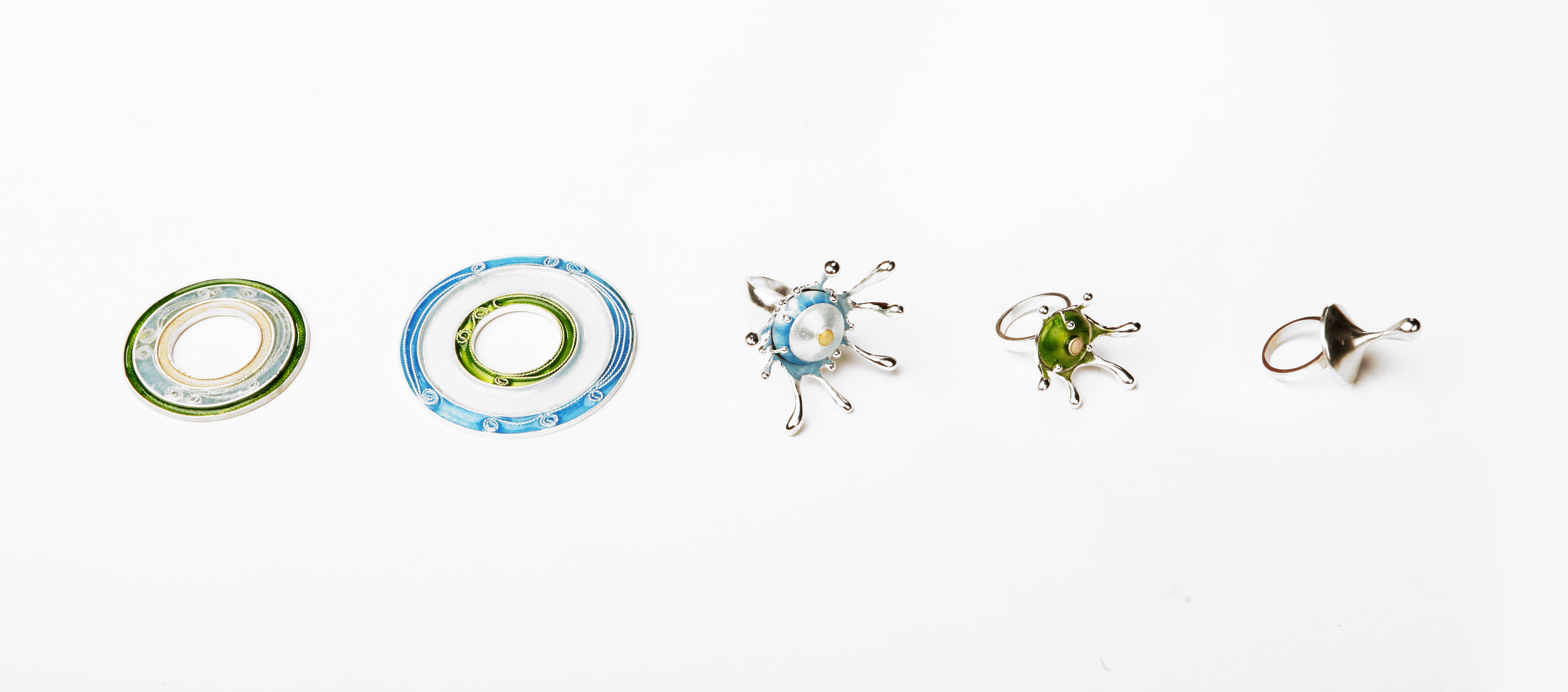 《水光潋滟》戒指组部件，可穿插组合，银、珐琅2014.jpg